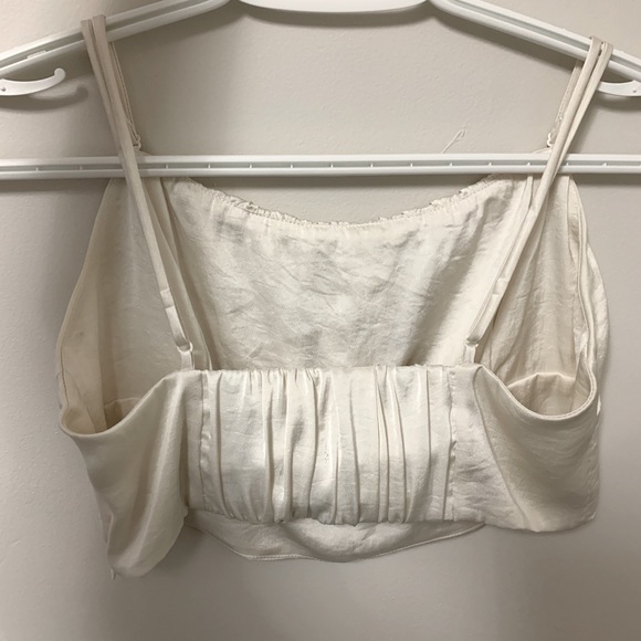 Aritzia Wilfred Cream Sonnet Camisole Corset Top - Picture 2 of 3